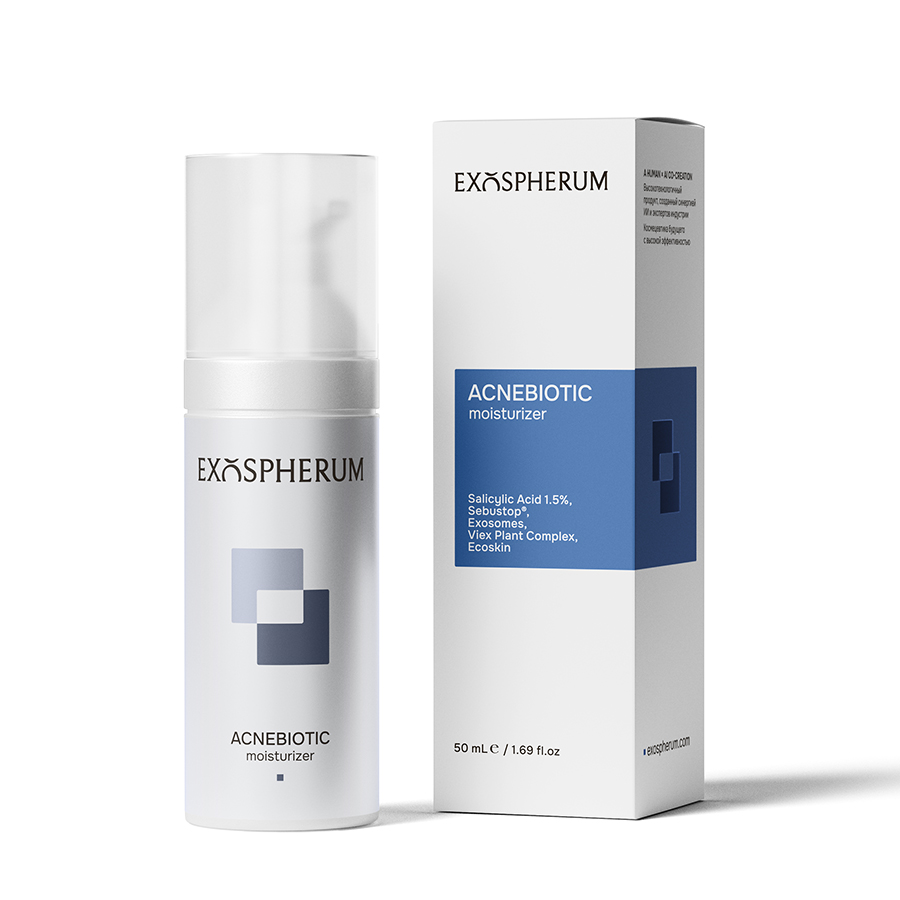 71102 EXO Acnebiotic Moisturizer/ Крем-баланс Акнебиотик для жирной кожи, 50 мл