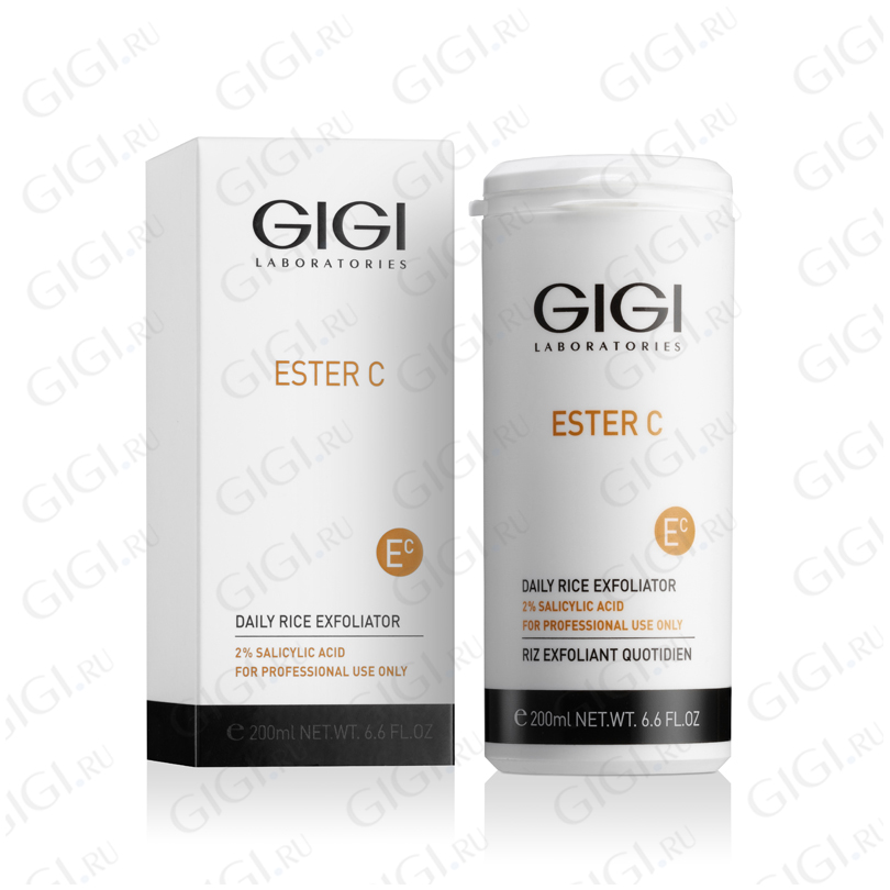 19080 Эксфолиант GIGI Ester C Daily Rice Exfoliator 2% Salicylic Acid, 200 мл