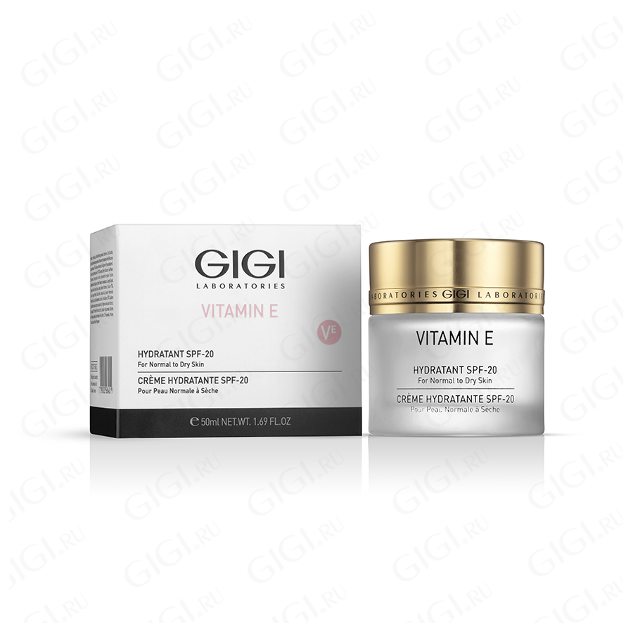 47504 Крем увлажняющий GIGI Vitamin E Hydratant SPF-20, 50 мл