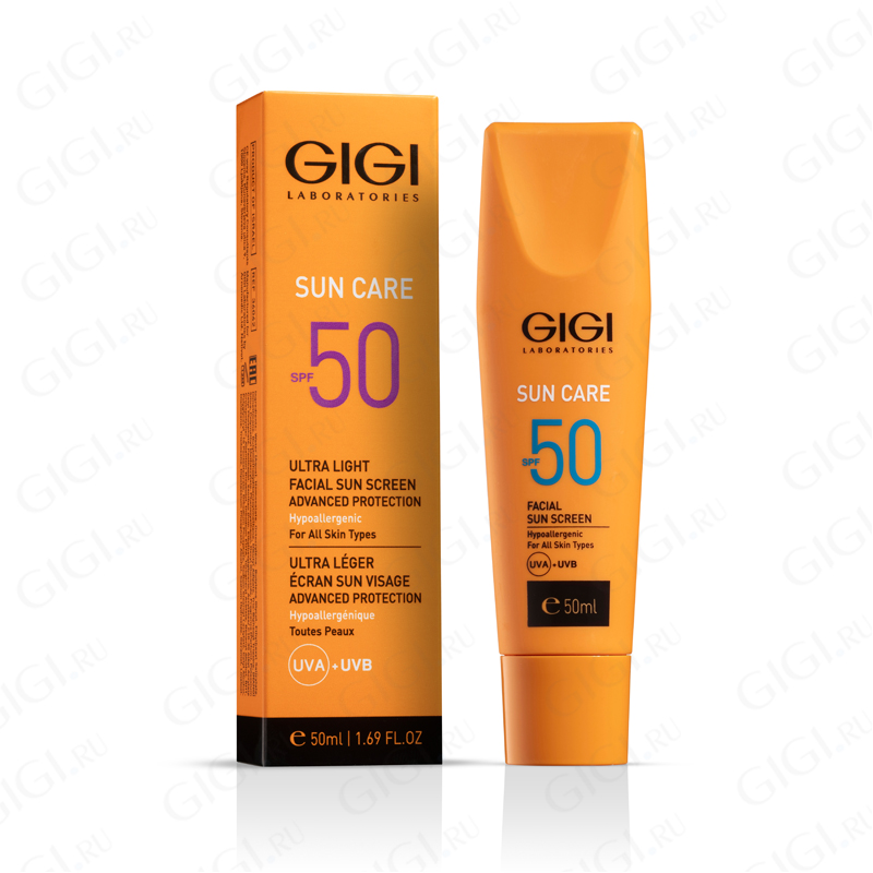 36042 Солнцезащитный крем GIGI Sun Care Ultra Light Facial Sun Screen Advanced Protection SPF 50, 50 мл