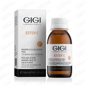 19056 Пилинг-коктейль миндально-салициловый GIGI Ester C Mandelic 13% & Salicylic 2% Peel, 100 мл