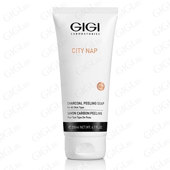 22500 Мыло жидкое для лица GIGI City NAP Charcoal Peeling Soap, 200 мл